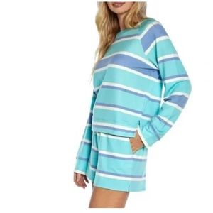 Wildfox Women’s Relaxed Fit Super-Soft Sweatshirt & Short Lounge Set